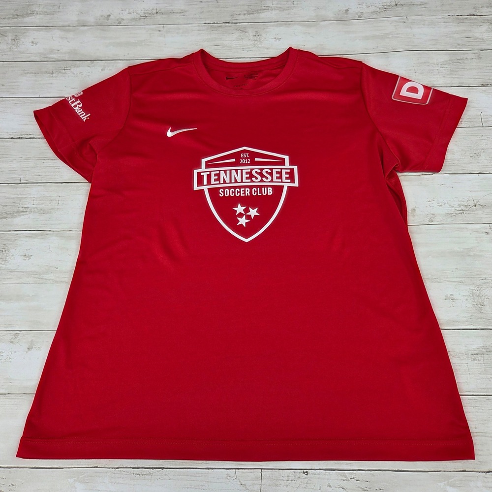 Nike Shirt Men XL Red Tennessee Soccer Club Dri-FIT BV6730-657 Athletic Tee